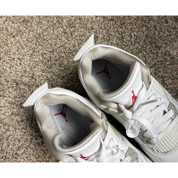 Nike Air Jordan 4 Retro White Oreo Size 4.5 Youth (Size 6 Women's) - Picture 9 of 9